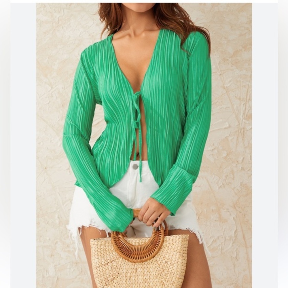 New York & Company Mint Green Blouse. SIZE 1X